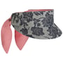Denim Flowers Visor by bedacht roze