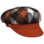 Kilena Wool Check Newsboy Pet by Lierys zwart-geel