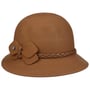 Manuleja Cloche Hoed met Leren Band by Lierys beige