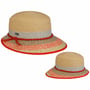 Barlinda Hoed met Schuine Rand by Lipodo naturel-rood