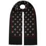 Ellingham Flowers Wollen Sjaal by Stetson zwart-rood