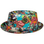 Fantasy Print Pork Pie Linnen Hoed by Lierys bont