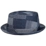 Denim Patchwork Pork pie Stoffen Hoed by Lierys denim