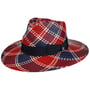 Big Brim Tricolour Panamahoed by Lierys blauw-rood