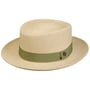 Medium Brim Pork Pie Panamahoed by Lierys naturel-groen