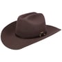 Laramie Wool Western Hoed by Stetson donkerbruin