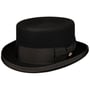 Hoge Haarvilthoed by JJ Hats zwart