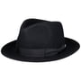 Moncaster Fedora Haarvilthoed by JJ Hats donkerblauw