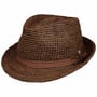 Danrio Trilby Raffia Hoed by Lierys bruin