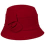 Fine Corduroy Cloche Hoed by Seeberger rood