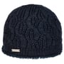 Landesta Muts met Imitatiebont by Seeberger donkerblauw