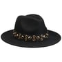 Eyelet Band Fedora Wollen Hoed by Seeberger zwart