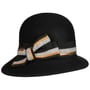 Boneta Wool Cloche Hoed by bedacht zwart