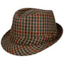 Classic Check Trilby Wollen Hoed by Alfonso D'Este beige