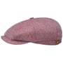 Hatteras Zijde Flat Cap by Stetson donkerrood