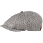 Hatteras Zijde Flat Cap by Stetson zwart-wit