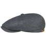 Hatteras Zijde Flat Cap by Stetson zwart-grijs