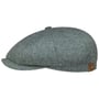 Hatteras Zijde Flat Cap by Stetson groen-blauw