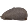 Hatteras Zijde Flat Cap by Stetson beige-blauw
