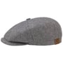 Hatteras Zijde Flat Cap by Stetson blauw-wit