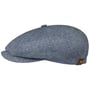 Hatteras Zijde Flat Cap by Stetson blauw