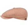 Hatteras Zijde Flat Cap by Stetson rood