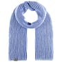 Soft Merino Doubleface Gebreide Sjaal by Lierys blauw