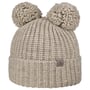 Double Pom Gebreide Muts by Lierys lichtbeige