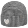 Extra Fine Merino Heart Gebreide Muts by Lierys grijs