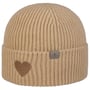Extra Fine Merino Heart Gebreide Muts by Lierys beige