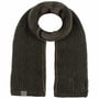 Ribbed Merino Gebreide Sjaal by Lierys olijfgroen