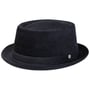 Classic Corduroy Pork Pie Hoed by Lierys donkerblauw
