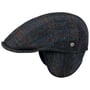 Harris Tweed Ear Flaps Pet by Lierys donkerblauw