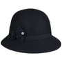 Caniva Wool Cloche Hoed by Lierys donkerblauw