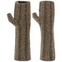 Uni Soft Gebreide Polswarmers by Loevenich taupe