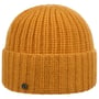 Uni Rib Knit Omslagmuts by Loevenich geel