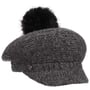 Soft Pompom Newsboy Pet by Loevenich antraciet