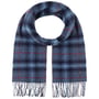 Hoverton Check Wollen Sjaal by Lierys donkerblauw