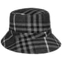 Donora Check Bucket Stoffen Hoed by Lierys antraciet