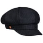 Camilla Pinstripe Newsboy Pet by Mayser donkerblauw