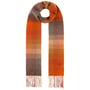 John Hanley Colour Check Wollen Sjaal by Lierys oranje