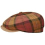 Denriva Check 8 Panel Pet by JJ Hats terracotta