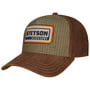 Retro Stripes Leren Pet by Stetson bruin
