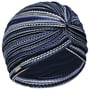 Multicolour Gebreide Tulband by Seeberger blauw