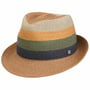 Colour Blocks Trilby Hennep Hoed by Lierys khaki