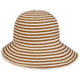 Twotone Braids Stoffen Hoed by bedacht beige