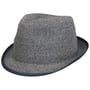 Crenford Trilby Strohoed by bugatti donkerblauw