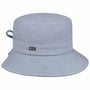 Twotone Zigzag Bucket Katoenen Hoed by Lipodo blauw
