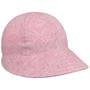Lilly Stripes Linnen en Katoen Visor by Mayser rood