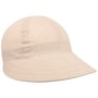 Lilly Stripes Linnen en Katoen Visor by Mayser lichtbeige